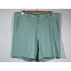 Rising Tide Mens Cargo Shorts 38 Green Stretch Utility Casual Outdoor
